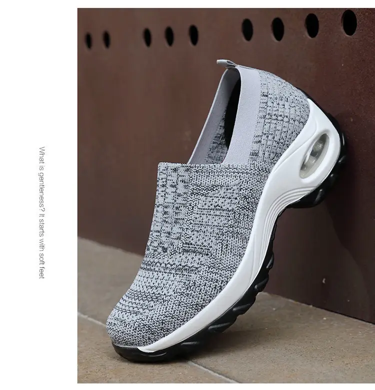 Women's Shoes Summer Soft Sole Breathable Walking Mom Shoes Middle-Aged Mesh Casual Sports Shoes Lazy Slip-On Shoes for Women — feature 38