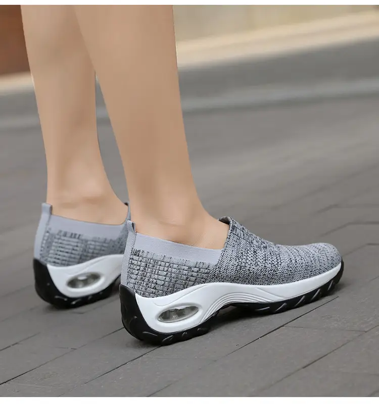 Women's Shoes Summer Soft Sole Breathable Walking Mom Shoes Middle-Aged Mesh Casual Sports Shoes Lazy Slip-On Shoes for Women — feature 39