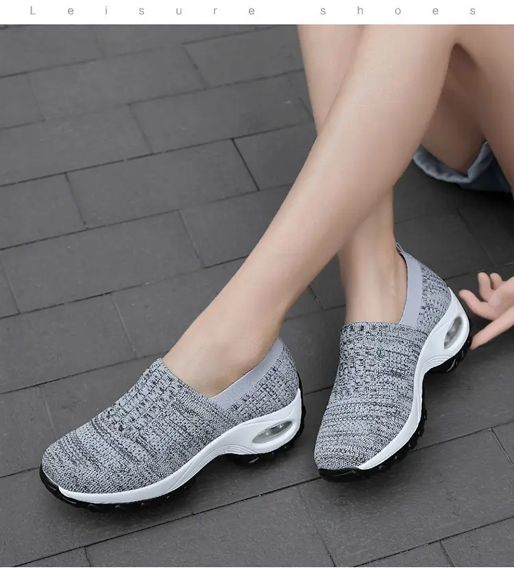 Women's Shoes Summer Soft Sole Breathable Walking Mom Shoes Middle-Aged Mesh Casual Sports Shoes Lazy Slip-On Shoes for Women — feature 40