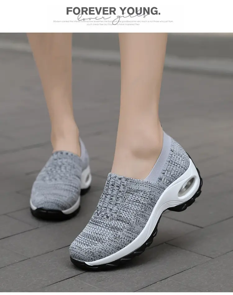 Women's Shoes Summer Soft Sole Breathable Walking Mom Shoes Middle-Aged Mesh Casual Sports Shoes Lazy Slip-On Shoes for Women — feature 42