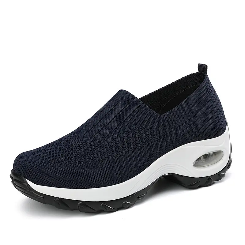 Women's Shoes Summer Soft Sole Breathable Walking Mom Shoes Middle-Aged Mesh Casual Sports Shoes Lazy Slip-On Shoes for Women - Image 5