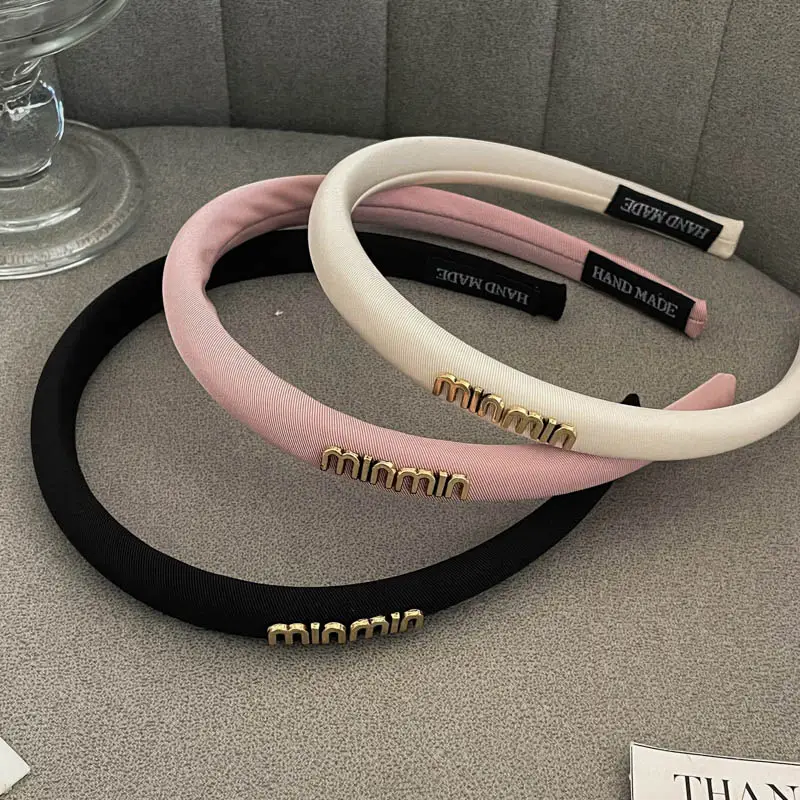 Black Satin Hair Hoop for Women 2023 New Style - Image 5