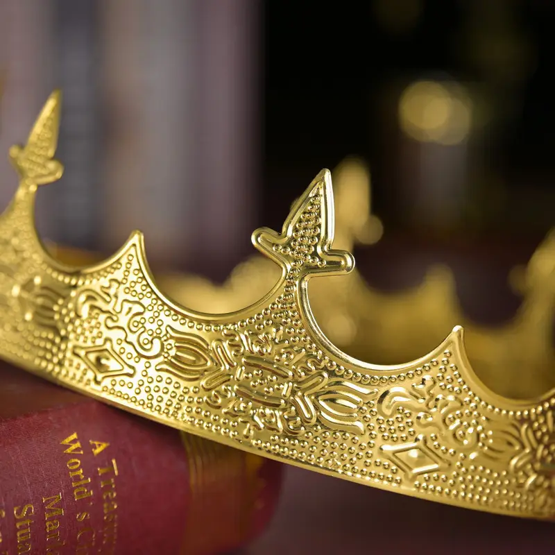 European King Crown Headdress for Men Royal Performance Wear - Image 6
