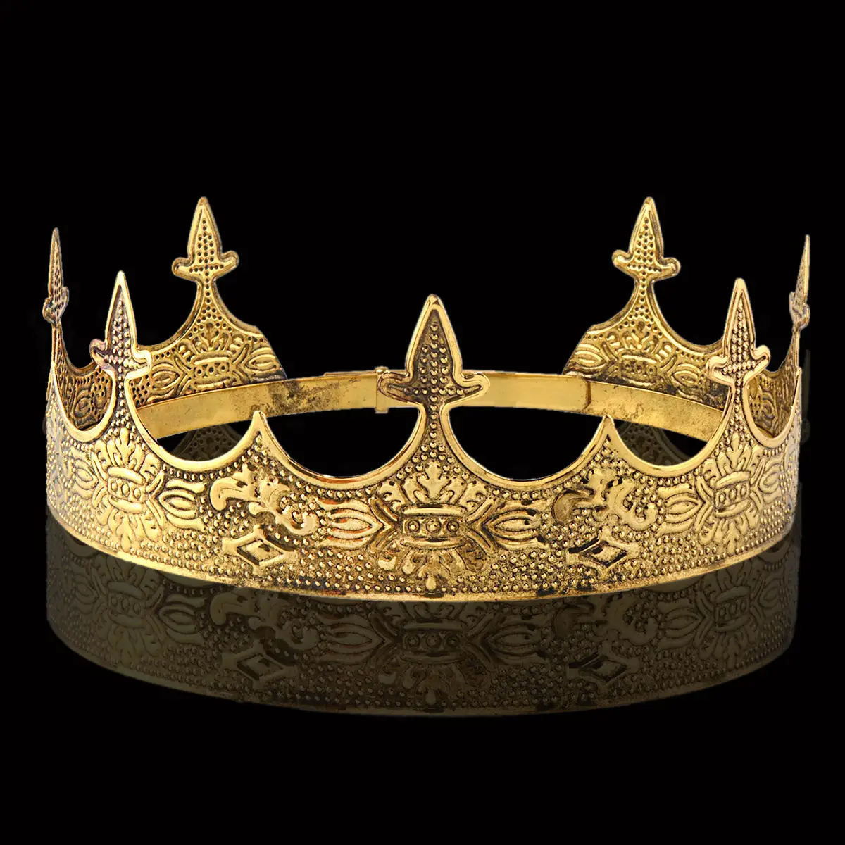 European King Crown Headdress for Men Royal Performance Wear - Image 2