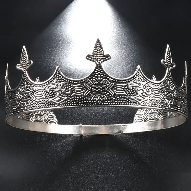 European King Crown Headdress for Men Royal Performance Wear - Image 3