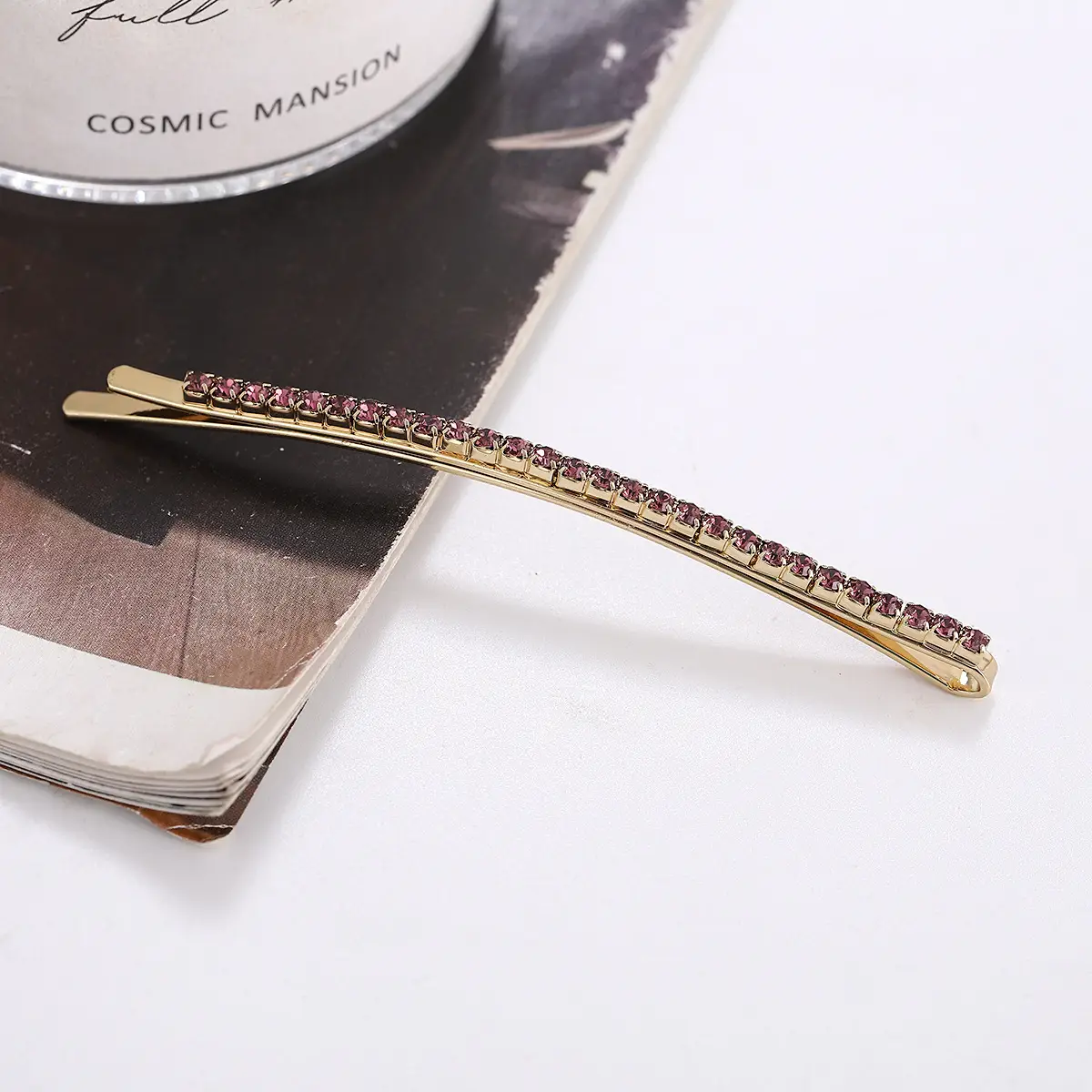 Jennie Jin Hairpin with Rhinestone Side Clip South Korea Style - Image 2