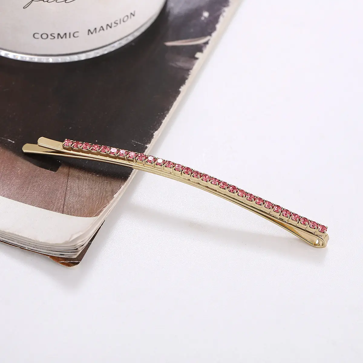 Jennie Jin Hairpin with Rhinestone Side Clip South Korea Style - Image 4
