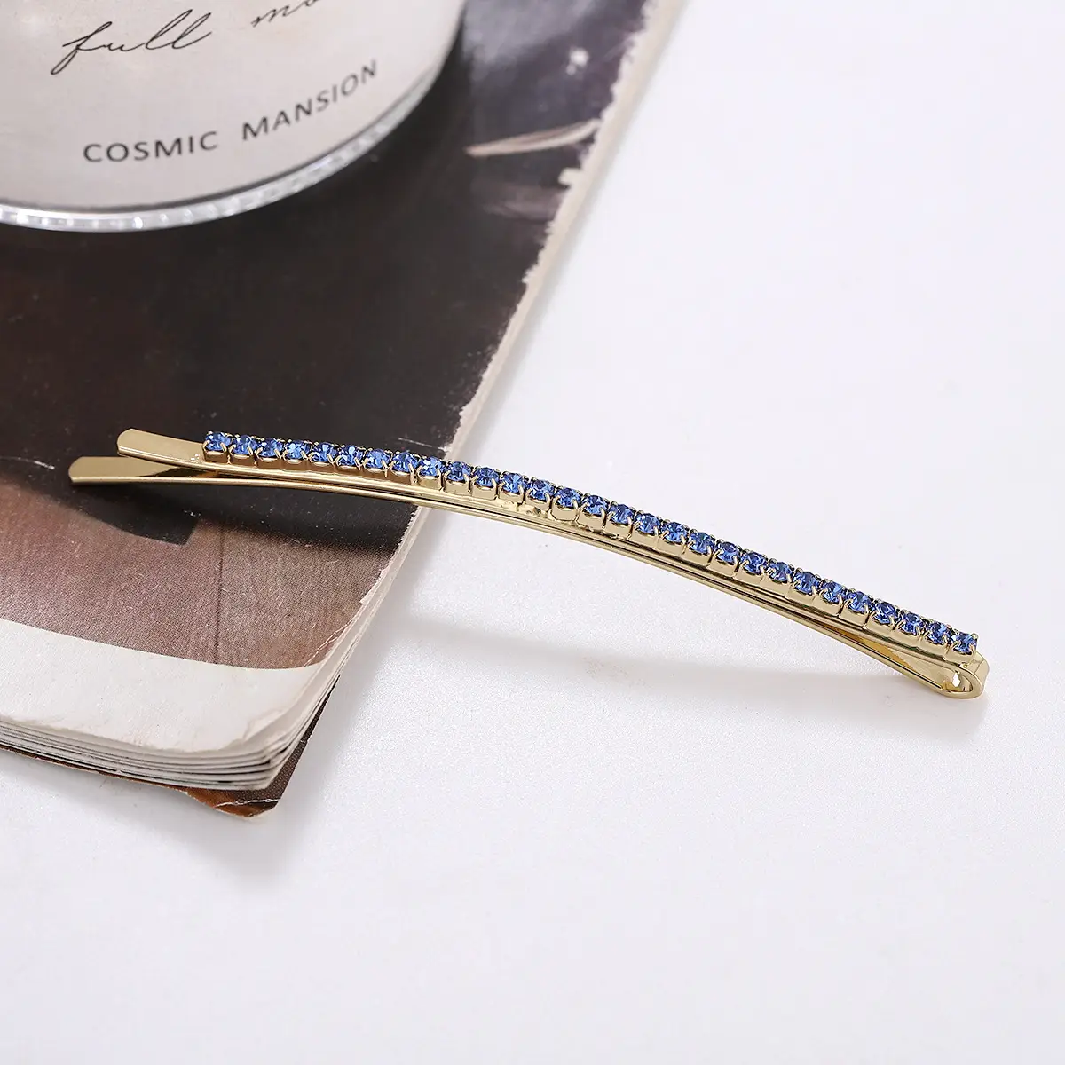 Jennie Jin Hairpin with Rhinestone Side Clip South Korea Style - Image 5