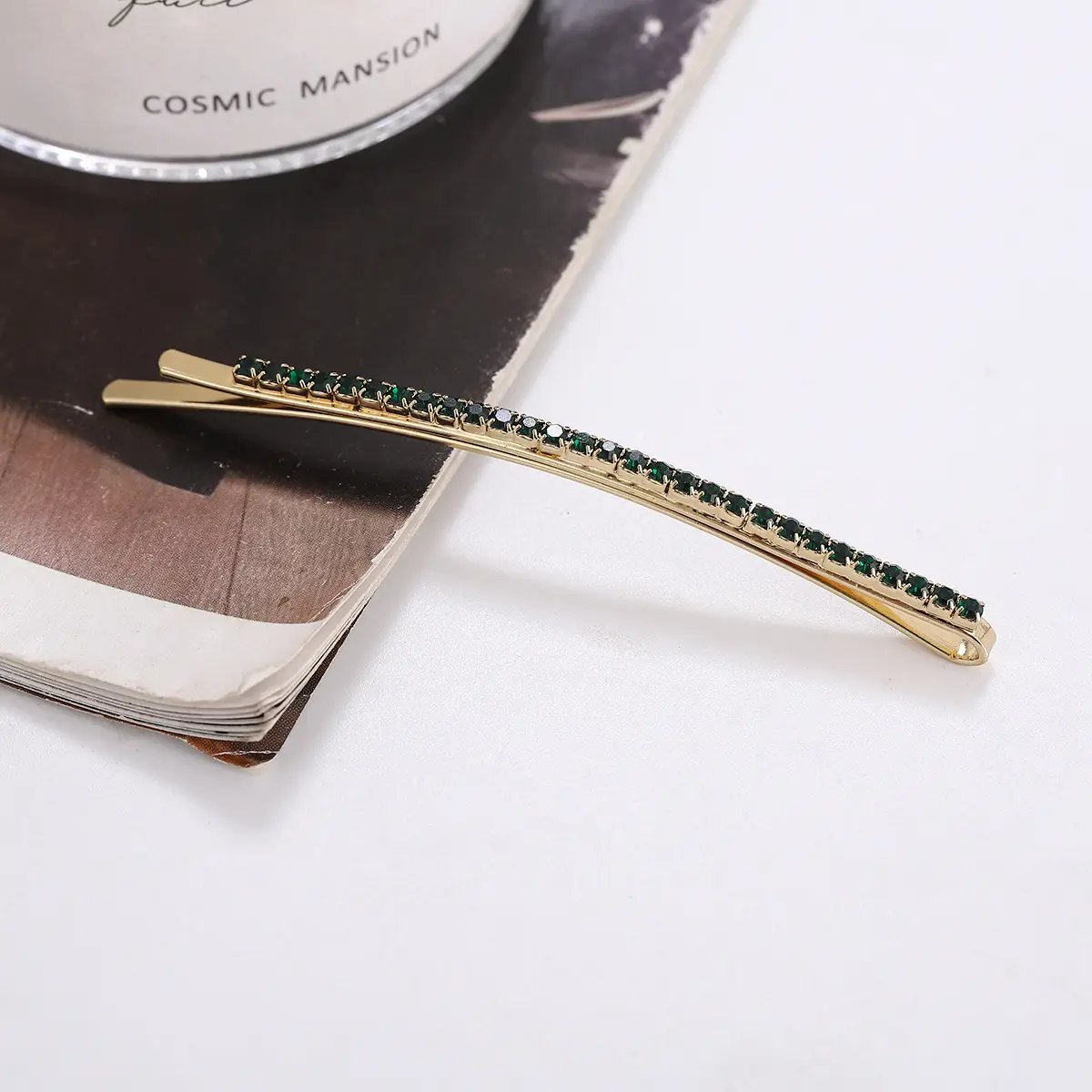 Jennie Jin Hairpin with Rhinestone Side Clip South Korea Style - Image 9
