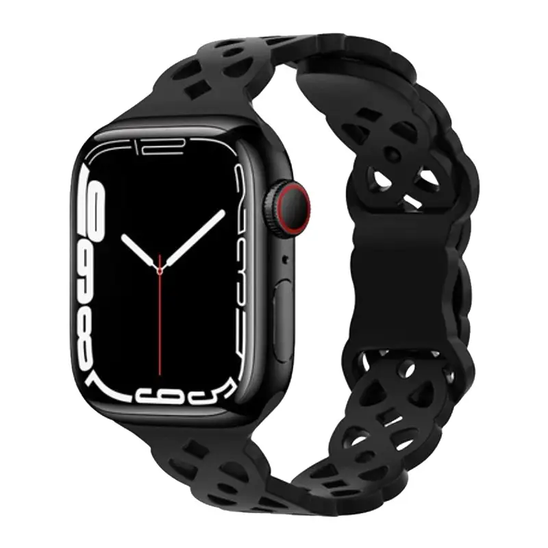 Apple Cat-Eye Silicone Watch Strap Blue 1-10 Gen - Image 26