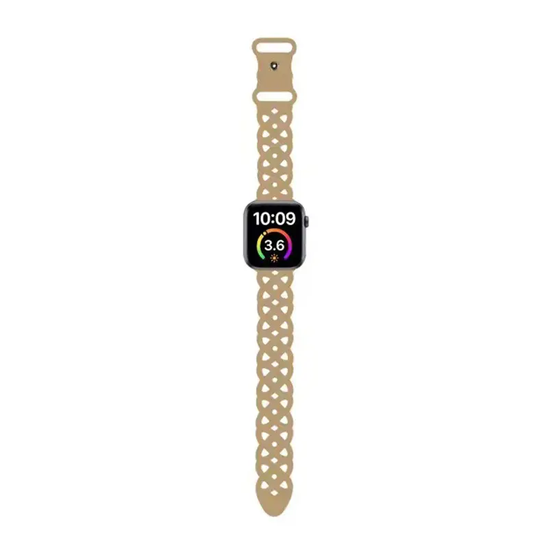 Apple Cat-Eye Silicone Watch Strap Blue 1-10 Gen - Image 12