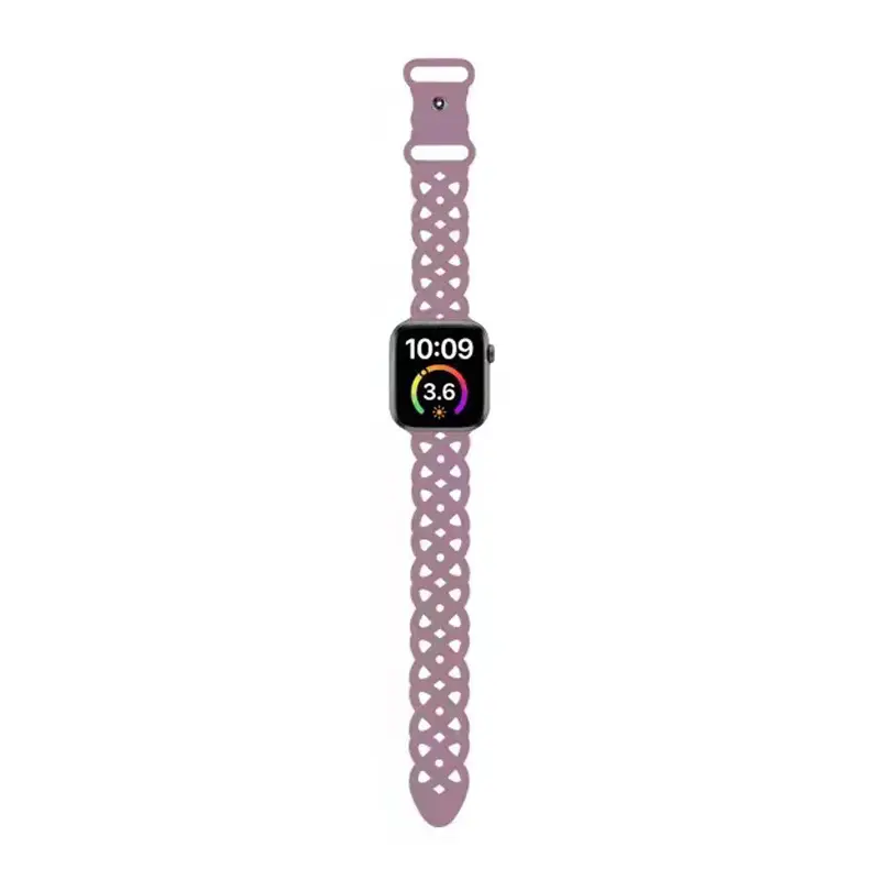 Apple Cat-Eye Silicone Watch Strap Blue 1-10 Gen - Image 14