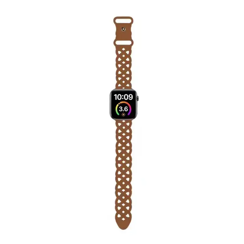 Apple Cat-Eye Silicone Watch Strap Blue 1-10 Gen - Image 21