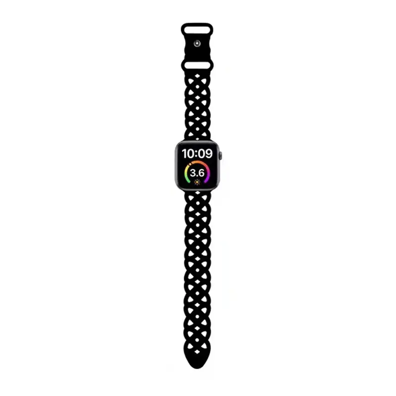 Apple Cat-Eye Silicone Watch Strap Blue 1-10 Gen - Image 7
