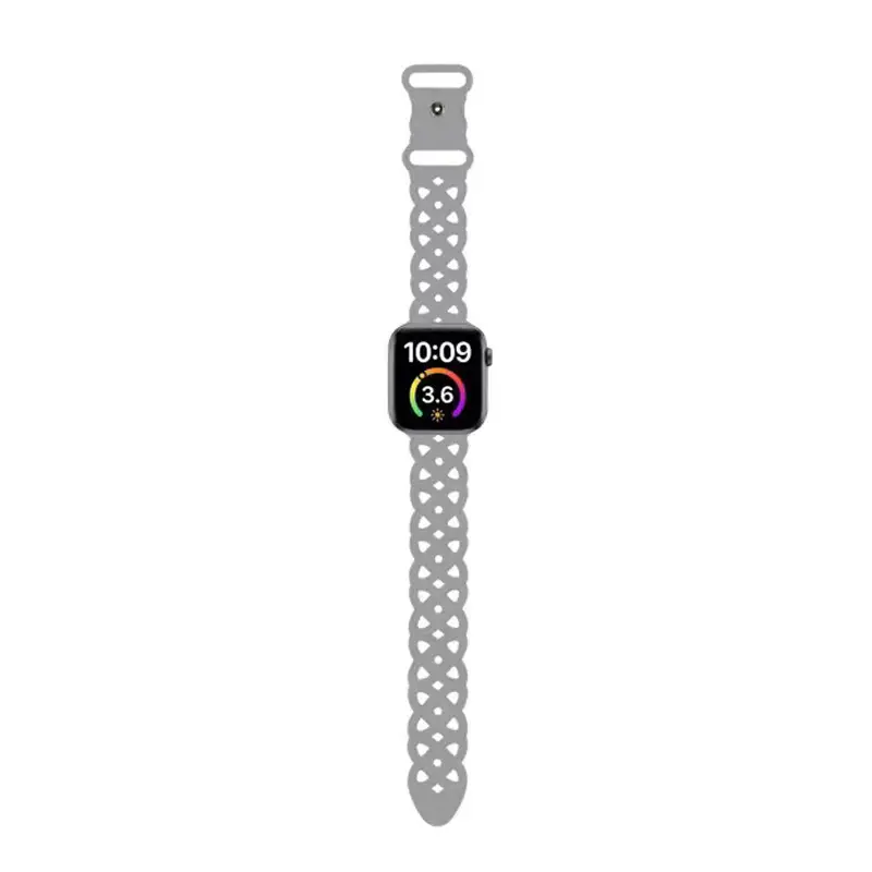 Apple Cat-Eye Silicone Watch Strap Blue 1-10 Gen - Image 8