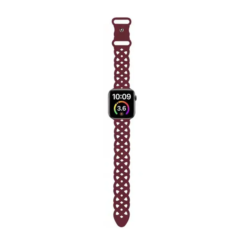 Apple Cat-Eye Silicone Watch Strap Blue 1-10 Gen - Image 9