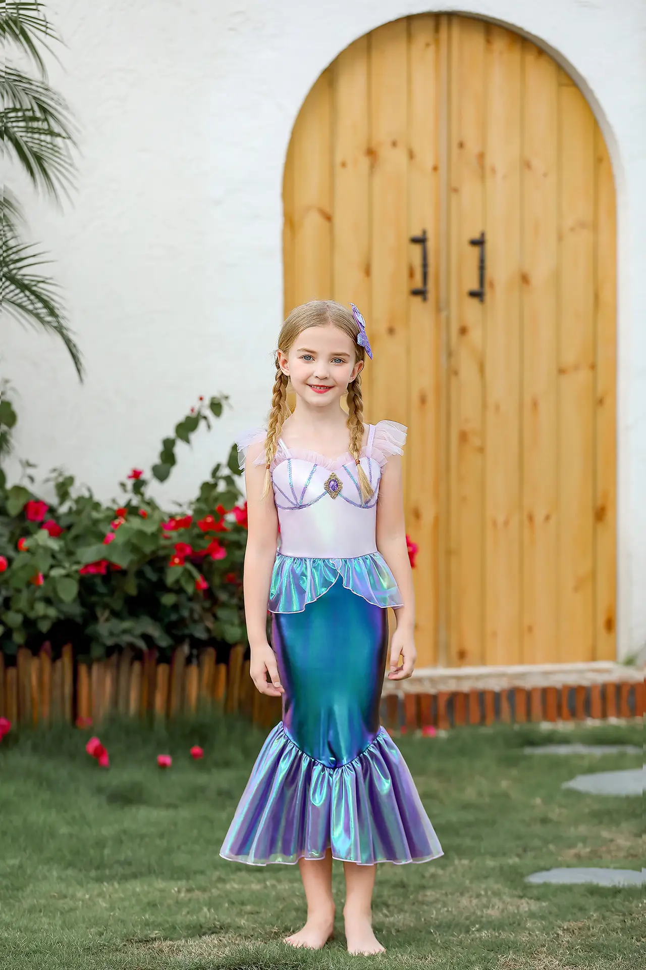 Mermaid Color Changing Dress for Girls Party Wear — feature 3