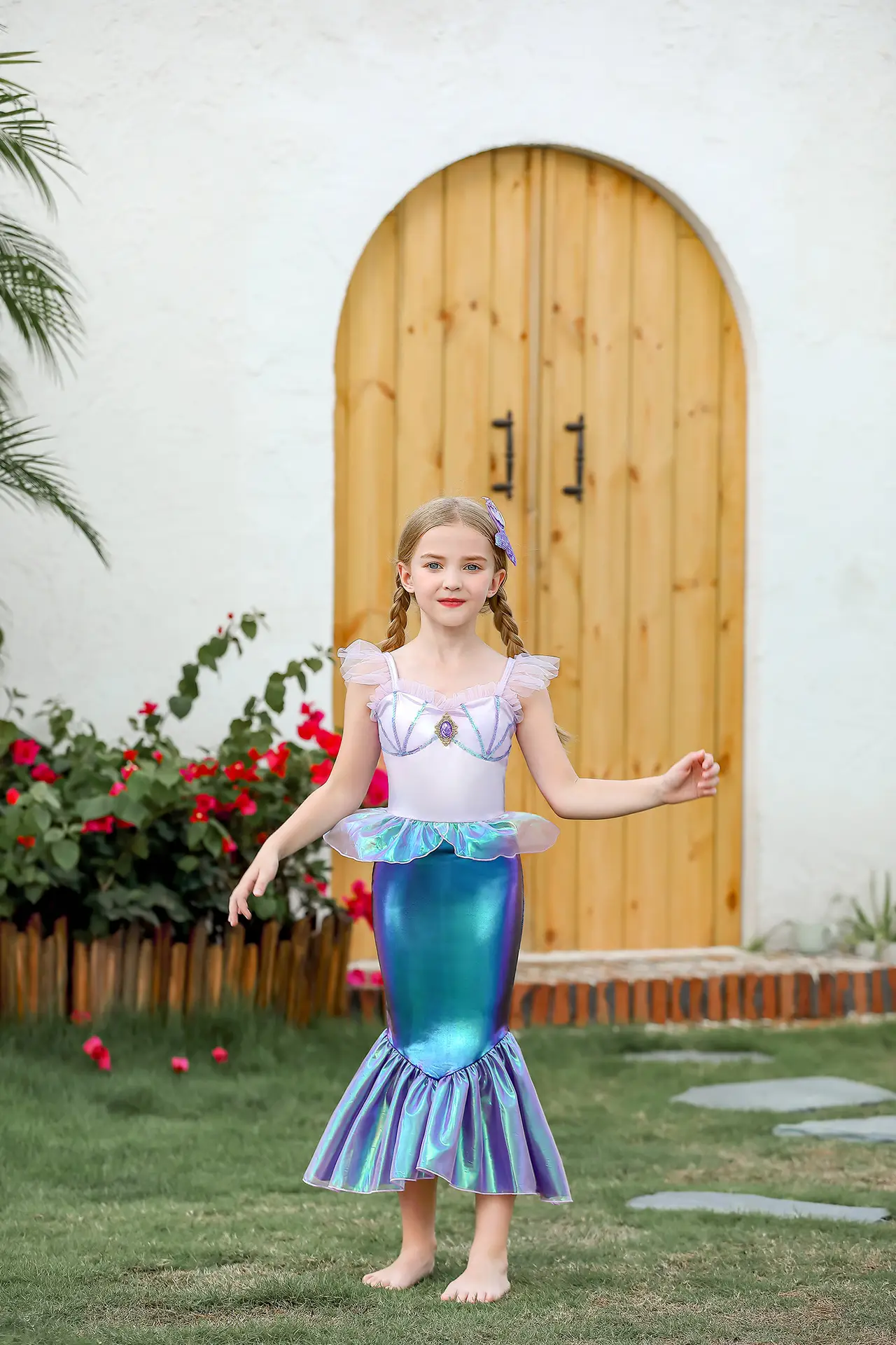 Mermaid Color Changing Dress for Girls Party Wear — feature 4