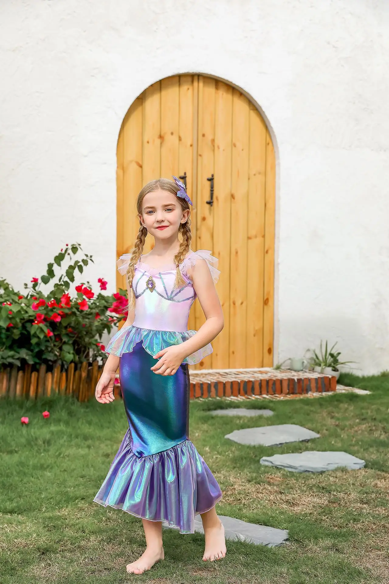 Mermaid Color Changing Dress for Girls Party Wear — feature 5