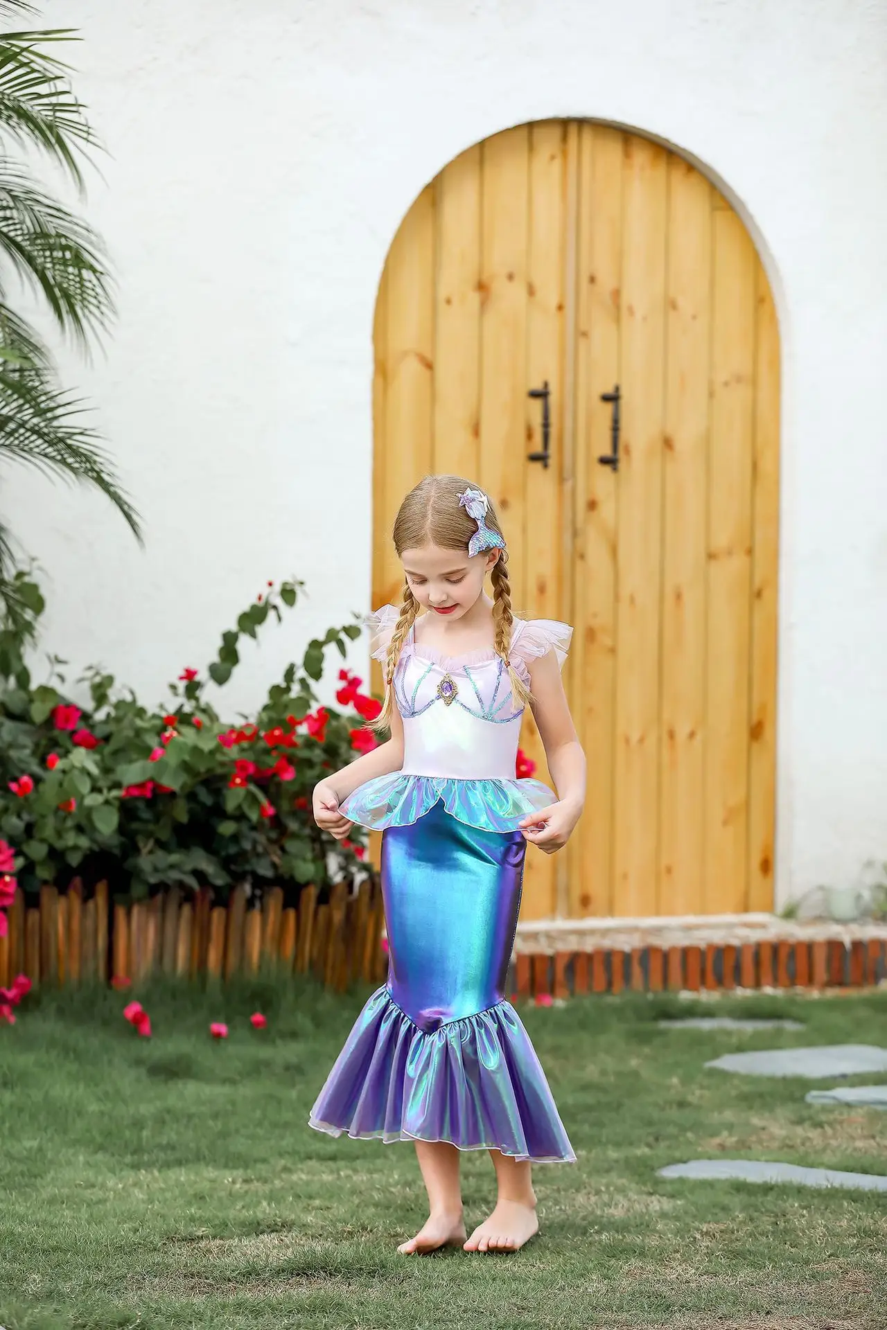 Mermaid Color Changing Dress for Girls Party Wear — feature 9