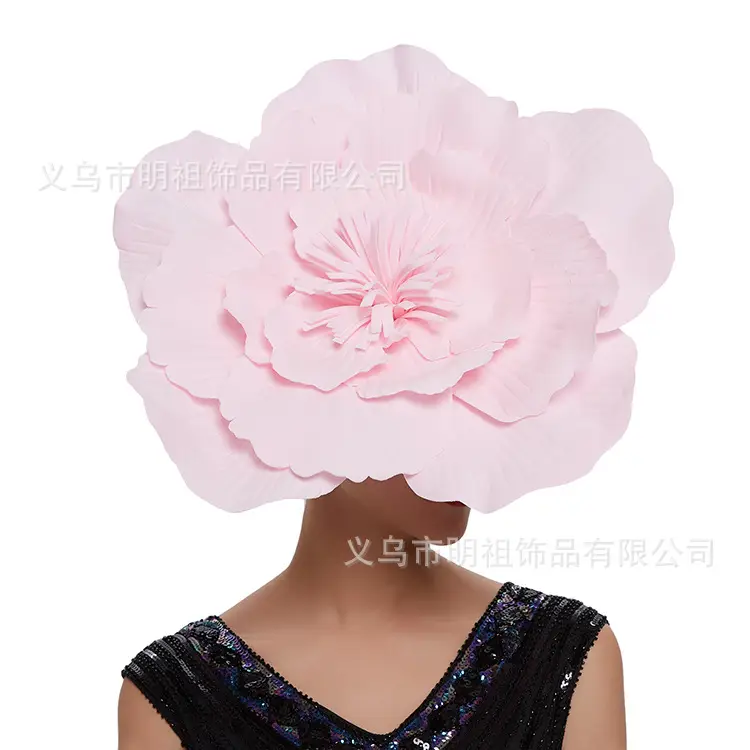 Red EVA Large Flower Hair Hoop Hat