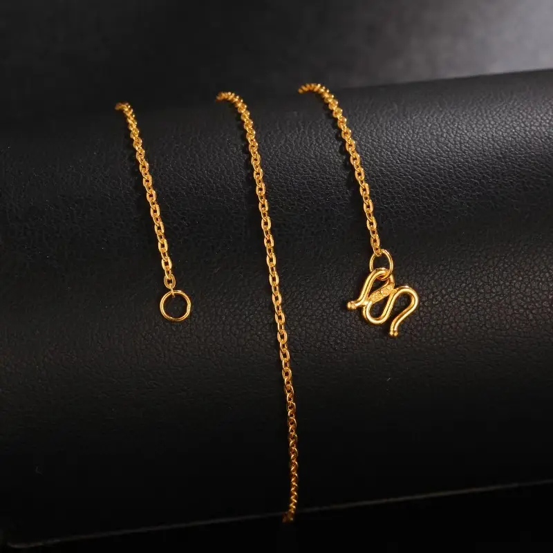 Water Shell Gold Necklace with Joker O Design - Image 3