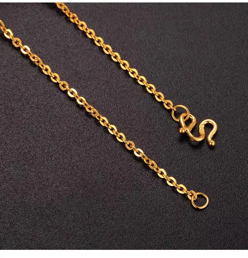 Water Shell Gold Necklace with Joker O Design — feature 6