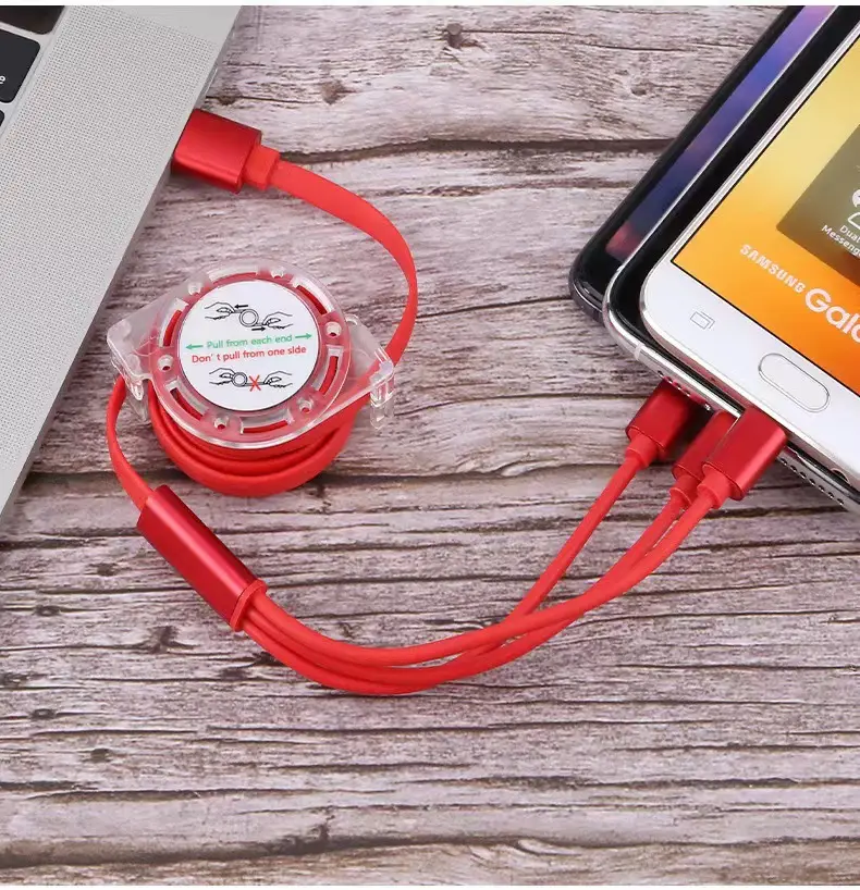 Three-in-One Fast Charging Cable for Mobile Phone Car Gift — feature 4