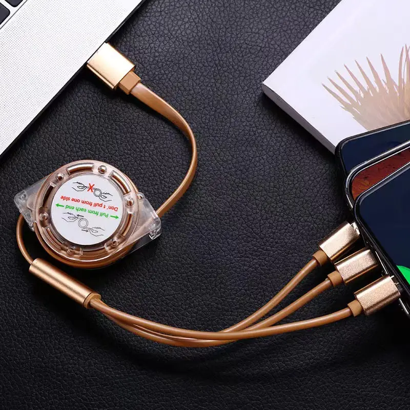 Three-in-One Fast Charging Cable for Mobile Phone Car Gift — feature 5