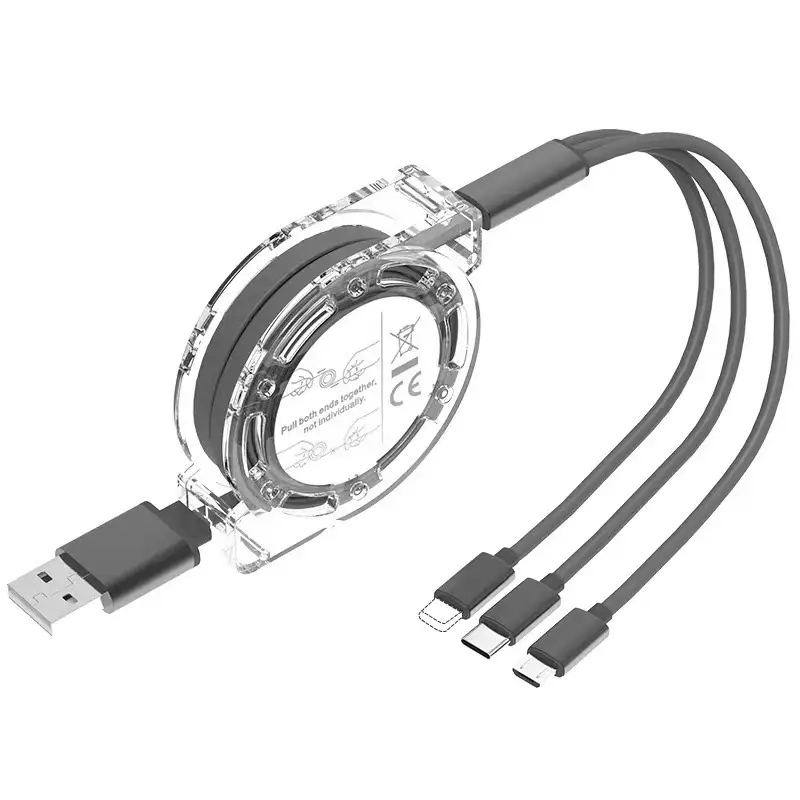 Three-in-One Fast Charging Cable for Mobile Phone Car Gift - Image 6