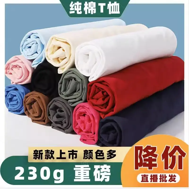 Men Green Cotton Round Neck T-Shirt 230g - Image 22
