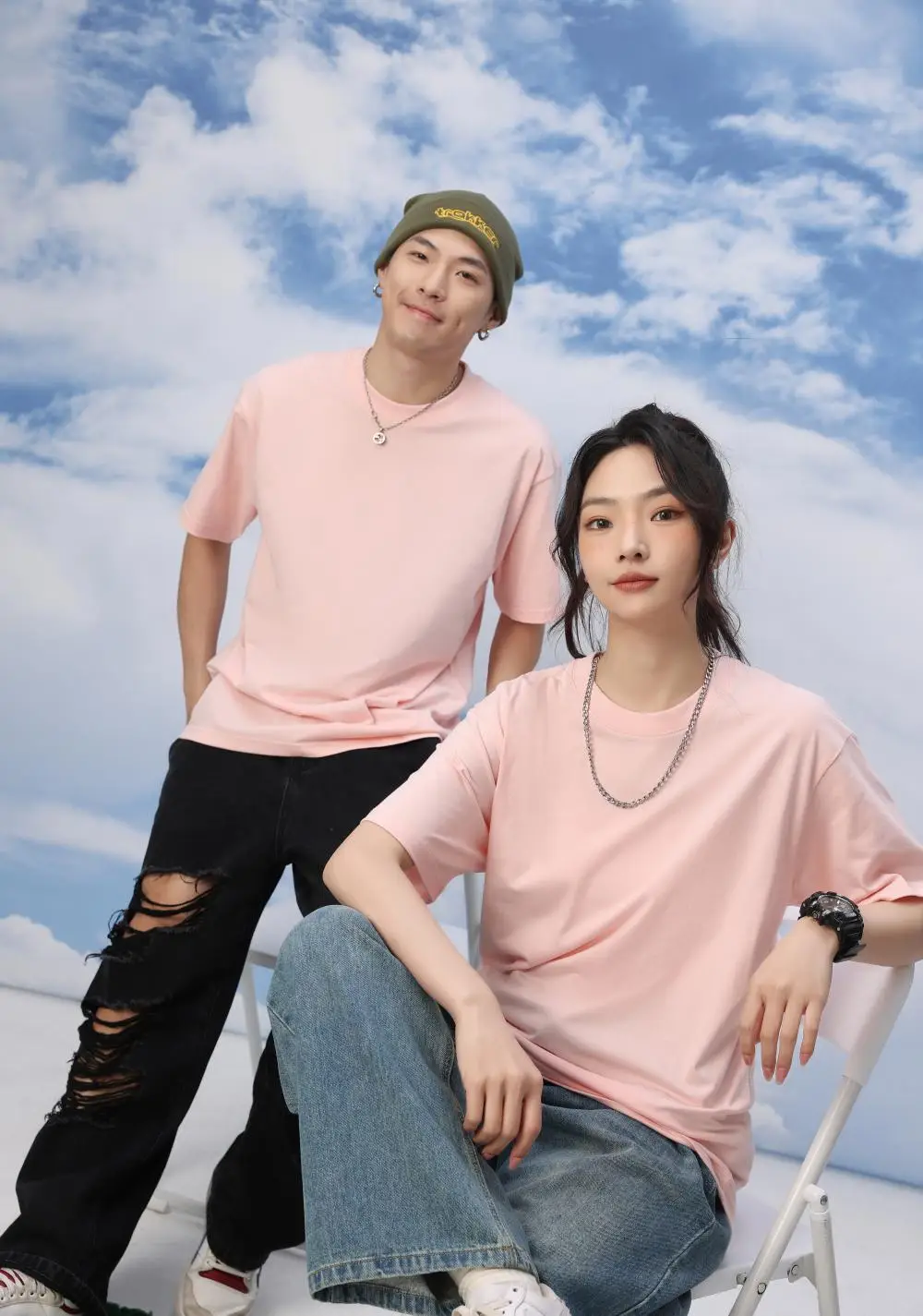 Men Green Cotton Round Neck T-Shirt 230g — feature 31