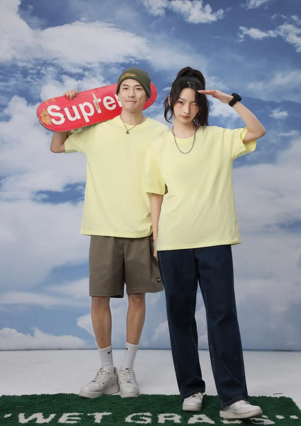 Men Green Cotton Round Neck T-Shirt 230g — feature 34