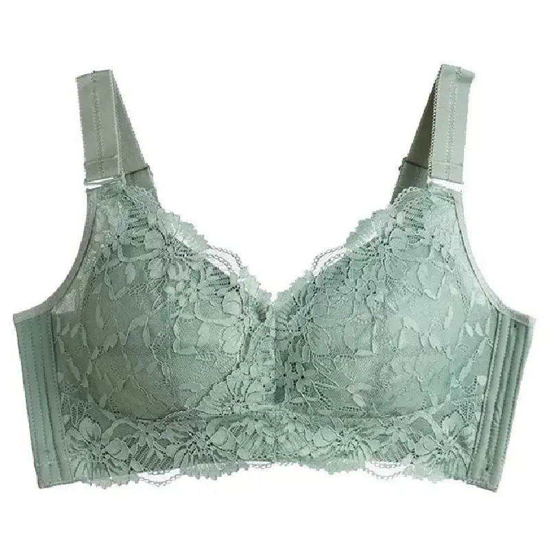 Slimming wireless big chest and small bra thin Full Cup underwear push up breast contracting full bag