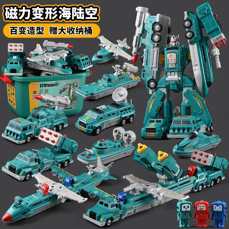 Magnetic Deformation Robot Building Blocks for Kids 3-5 Years - Image 10
