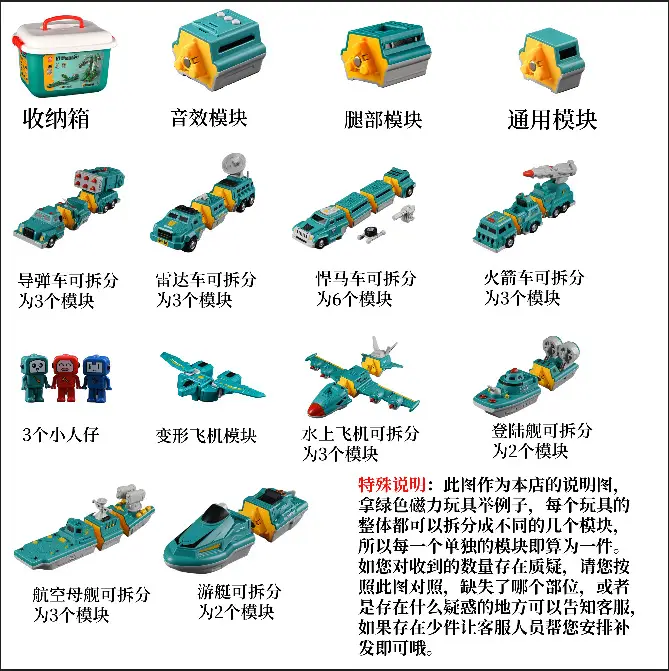 Magnetic Deformation Robot Building Blocks for Kids 3-5 Years — feature 10