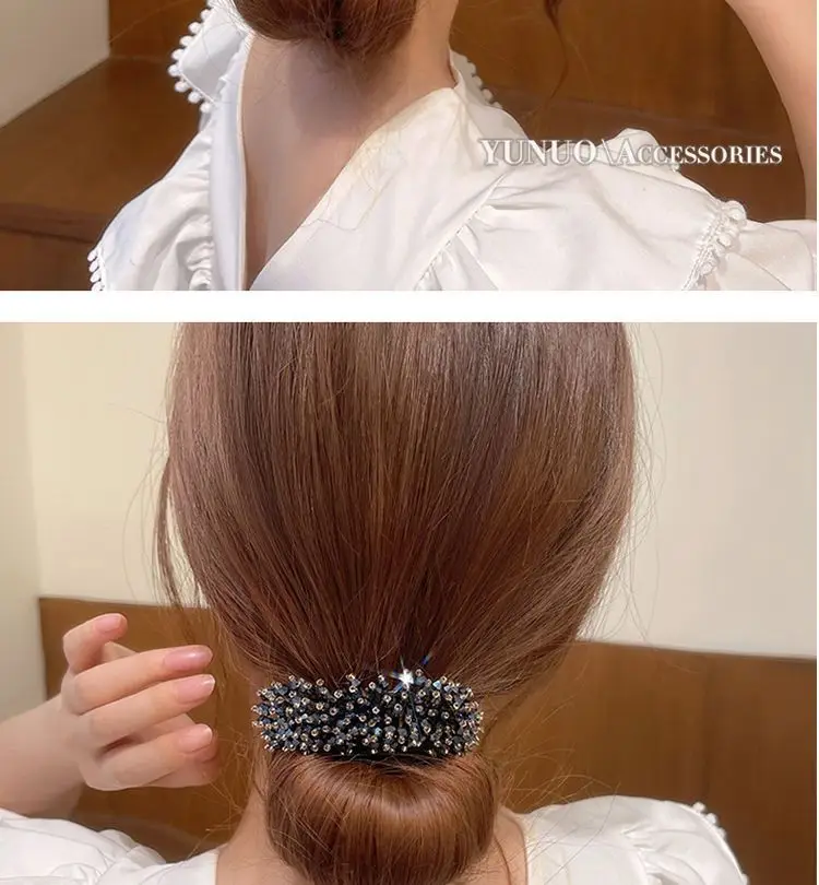 Crystal Flower Hair Brush for Women Coils — feature 10