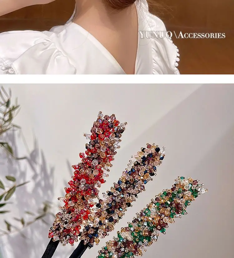 Crystal Flower Hair Brush for Women Coils — feature 12