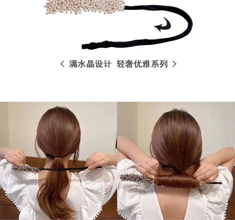 Crystal Flower Hair Brush for Women Coils — feature 5