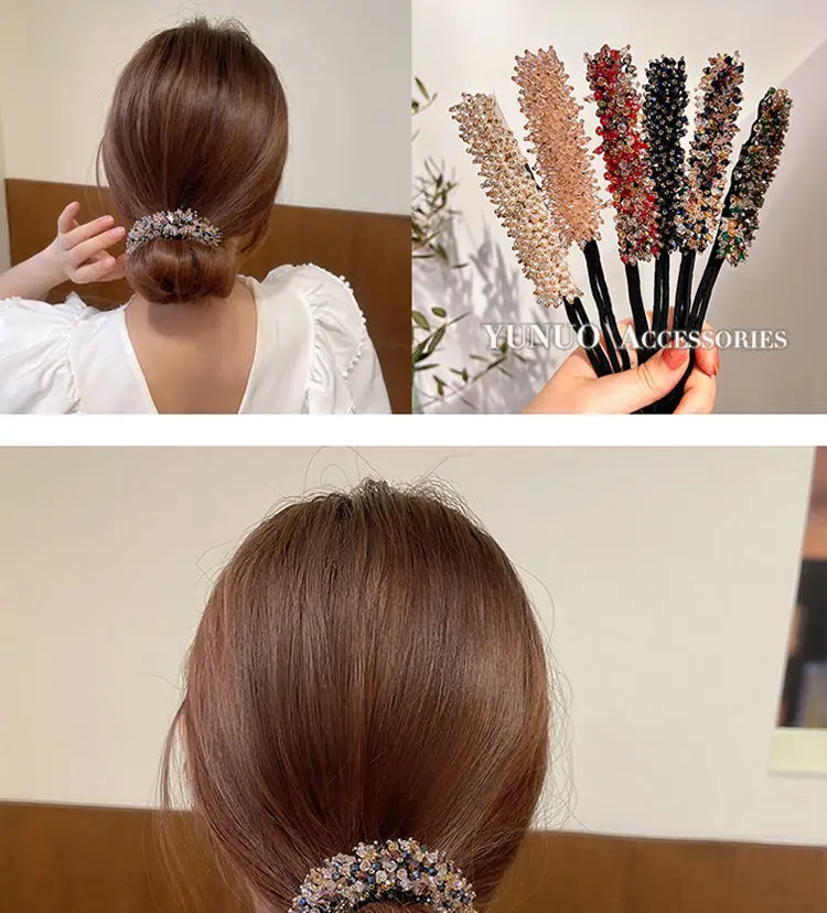 Crystal Flower Hair Brush for Women Coils — feature 6