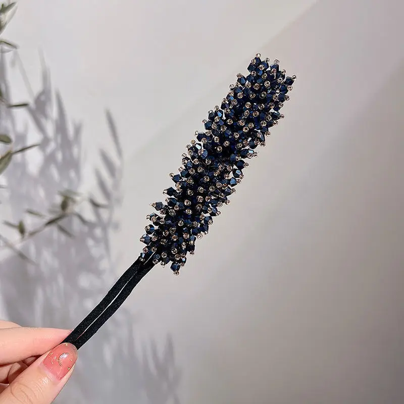 Crystal Flower Hair Brush for Women Coils - Image 3