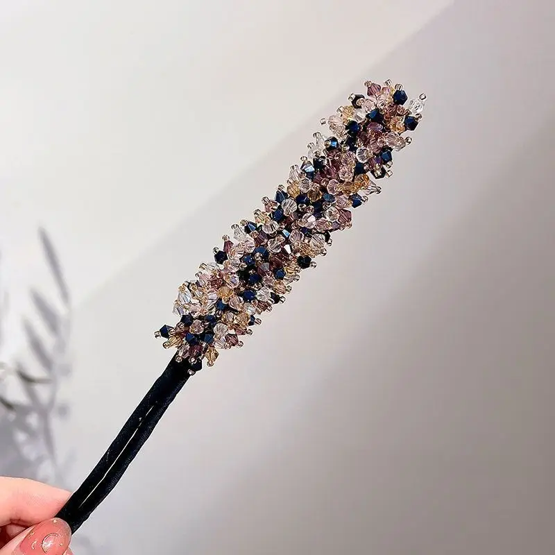 Crystal Flower Hair Brush for Women Coils - Image 5