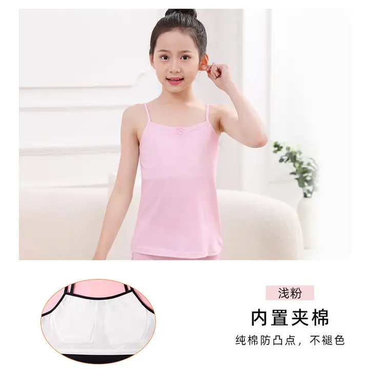Girls' White Anti-Bump Development Vest 100% Cotton - Image 4