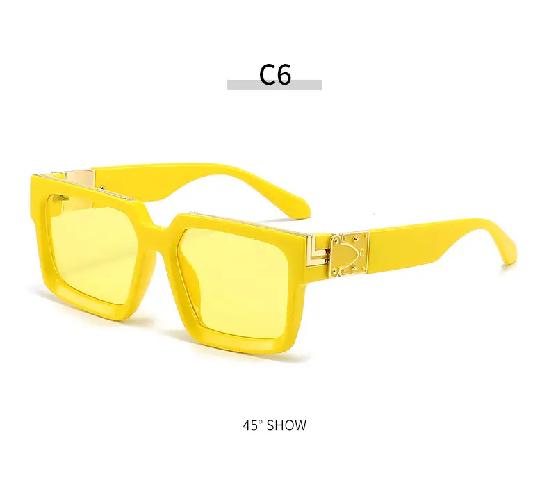 New Style Large Frame Ruoshuai Sunglasses Green Patterned — feature 12