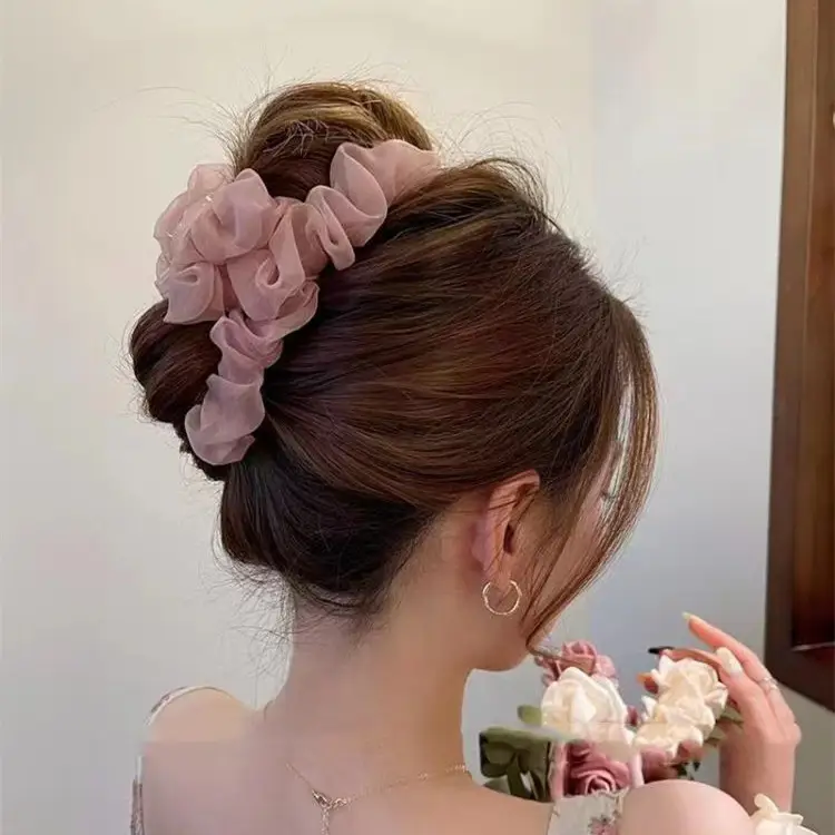 Black Mesh Hair Clip for Women Summer — feature 13