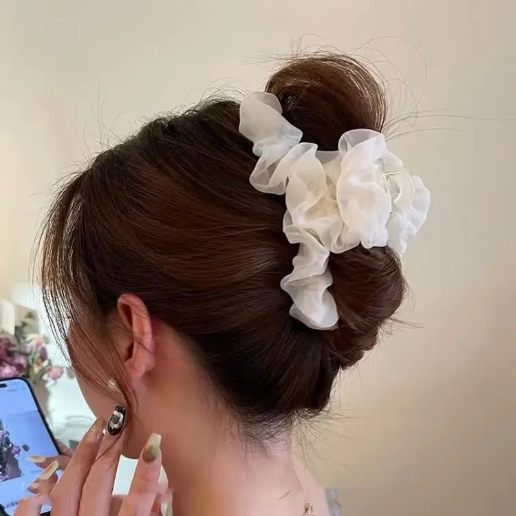 Black Mesh Hair Clip for Women Summer — feature 14