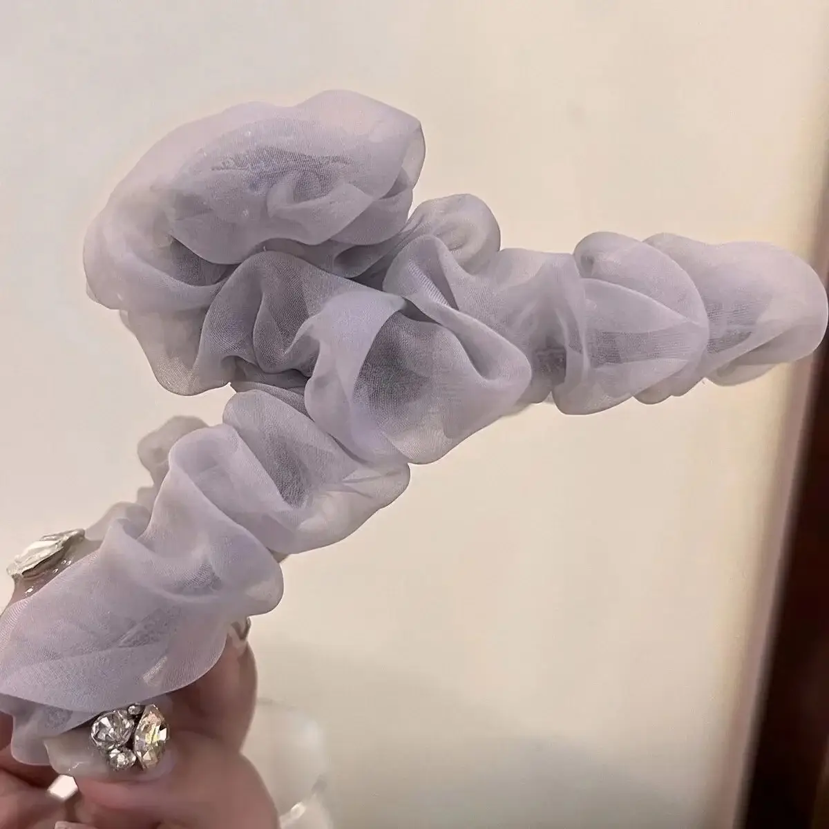 Black Mesh Hair Clip for Women Summer