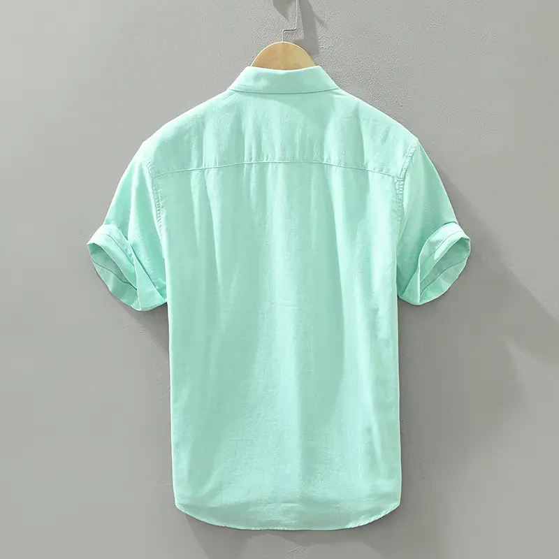 Pink Short-sleeved Japanese Style Shirt