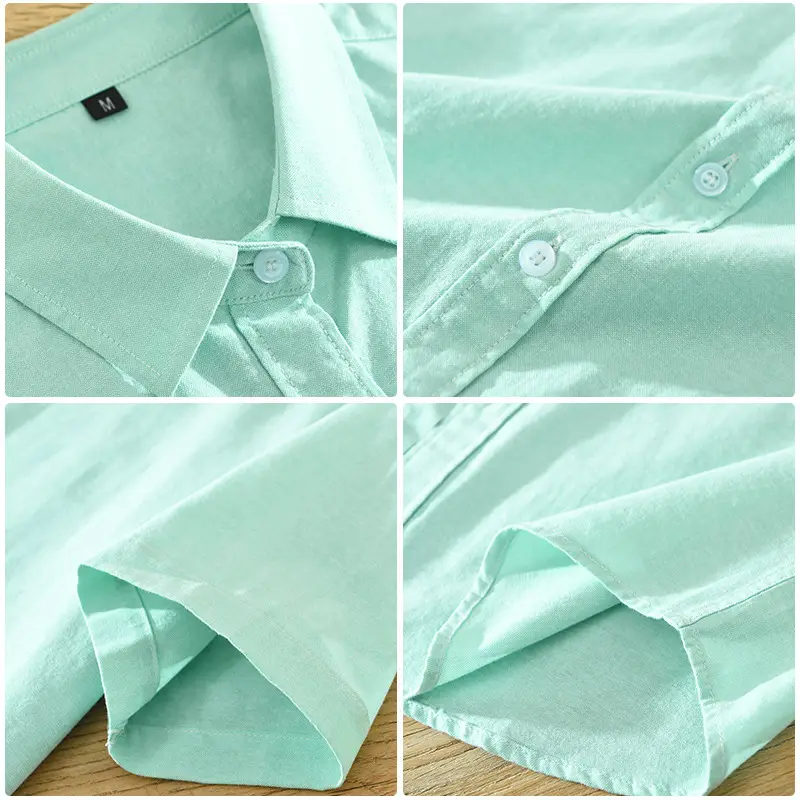 Pink Short-sleeved Japanese Style Shirt