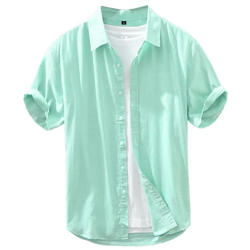 Pink Short-sleeved Japanese Style Shirt